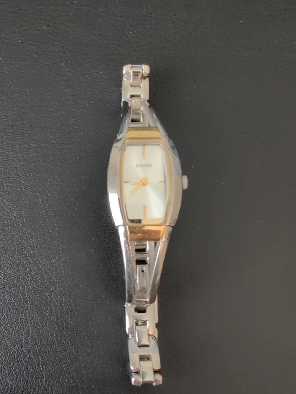 GUESS Silver and Gold-Tone Women's Bracelet Watch